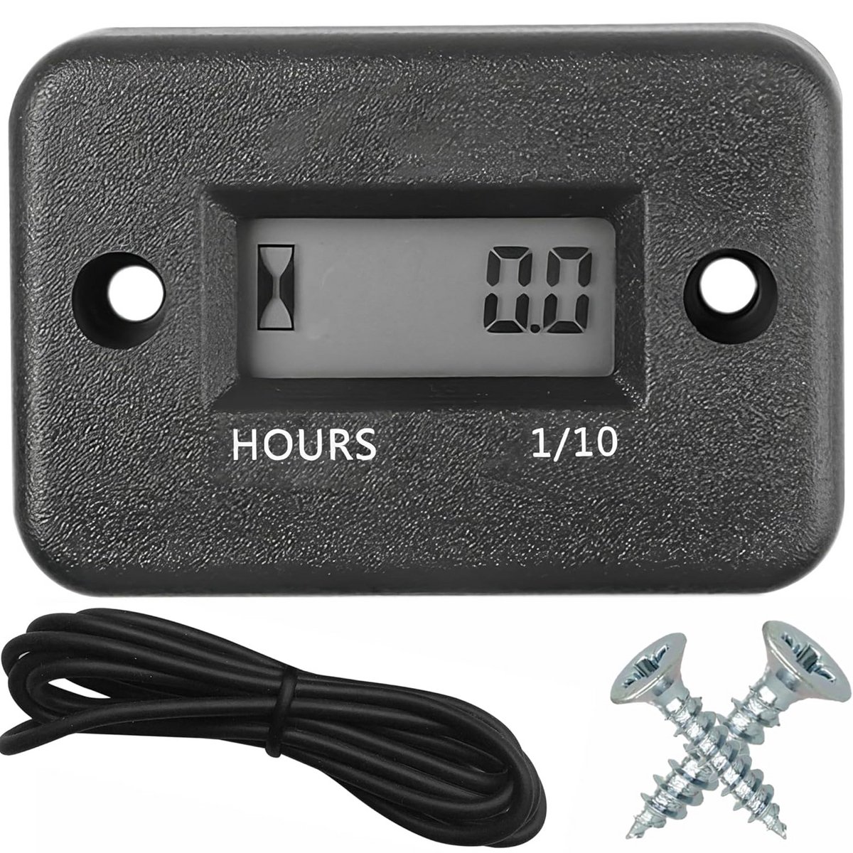 Digitale Bedrijfsurenteller met Verlichting - Tachometer voor Motor, Generator, Grasmaaier - Waterdicht en Instelbaar