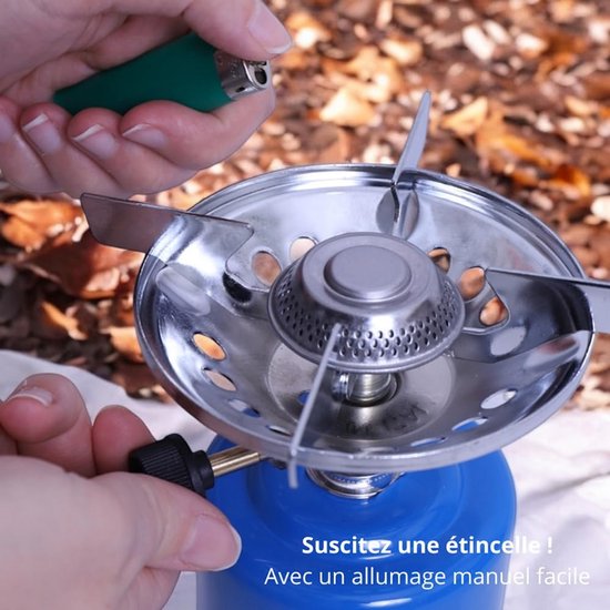Compacte Gasstel 1300W voor Kamperen, Wandelen & Festivals - Lichtgewicht & Snel Koken van Merkloos — afbeelding 5