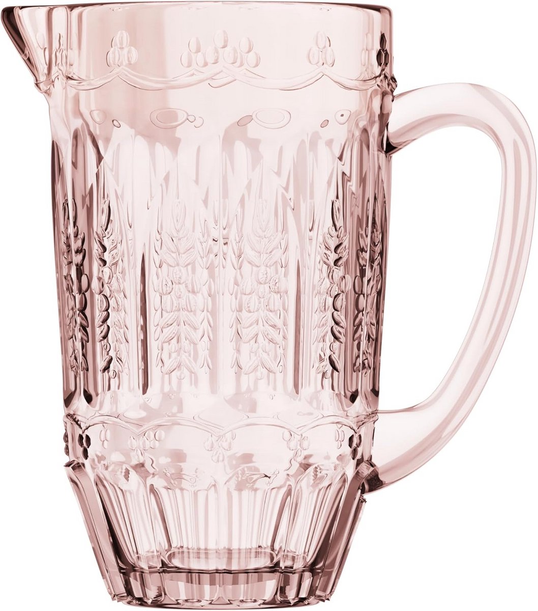 Grote Glazen Kan 1.4 Liter - Waterkan met Hendel voor Limonade, IJsthee en Sap - Vintage Decanteerkaraf