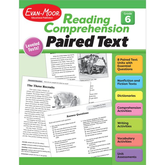 Reading Comprehension: Paired Text- Reading Comprehension, P ... - cover