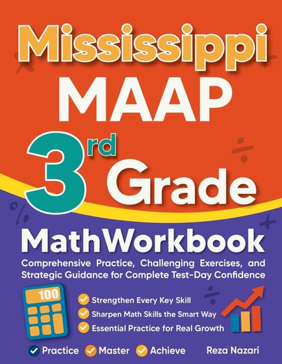 Mississippi MAAP 3rd Grade Math Workbook - cover