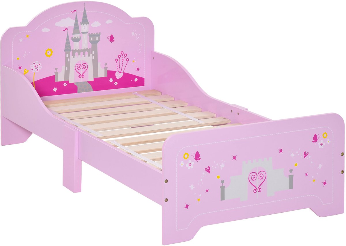 HOMCOM Kinderbed - MDF - 143x73x60cm - Roze