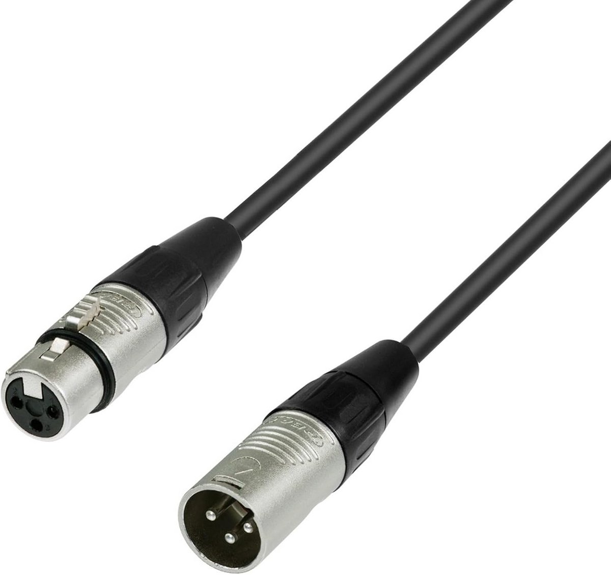 Kwalitatieve XLR-kabel met een lengte van 5 meter voor studio- en liveoptredens