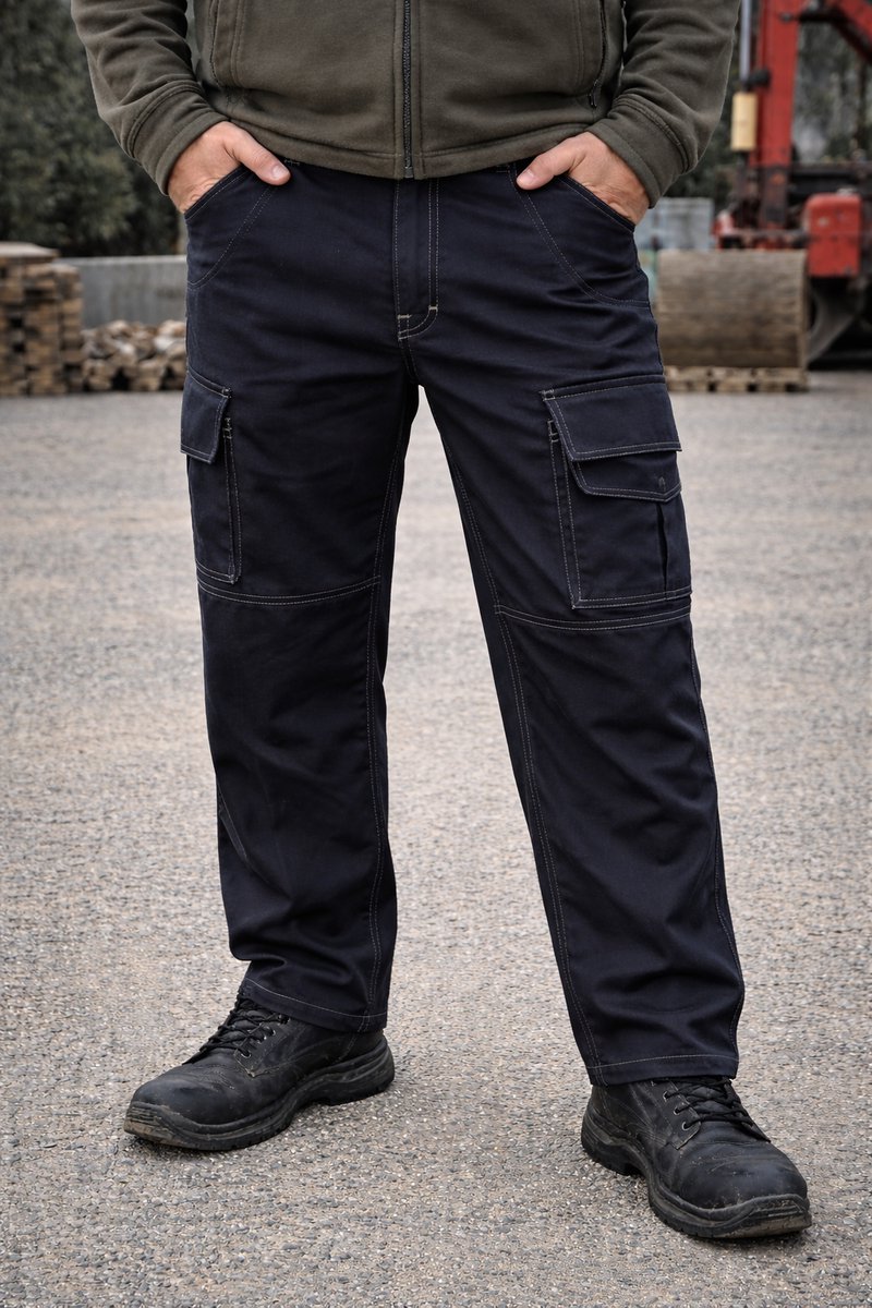 Werkbroek Snickers Workwear 3113 – lange werkbroek – maat 50 – zwart – professionele werkbroek met gereedschapszakken