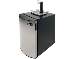 HCB® - Professionele Horeca Bierkoeler - Tapkraan bier - verrijdbaar - 230V - 51.5x66.5x85 cm (DxBxH) - 27.10 kg - 8819