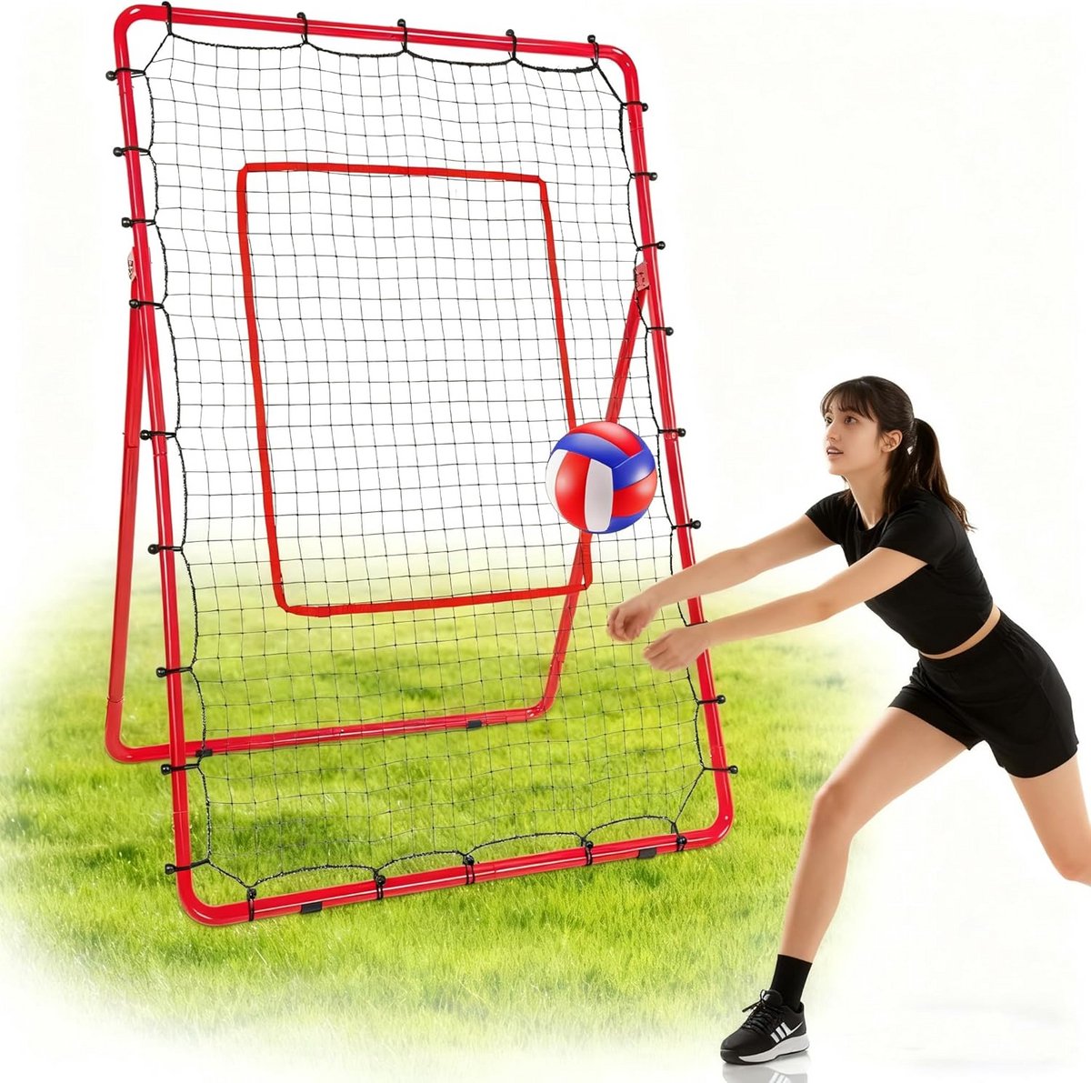 Verstelbaar Rebound Net voor Honkbal, Softbal, Volleybal en Lacrosse Training