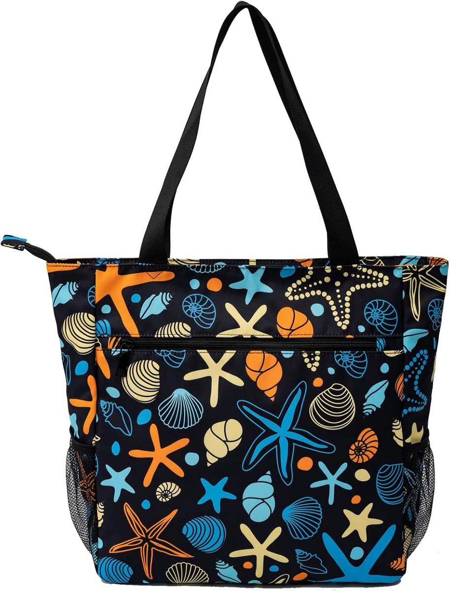 Grote Opvouwbare Strandtas en Shopper met Vakken - Strand, Sport, Reizen