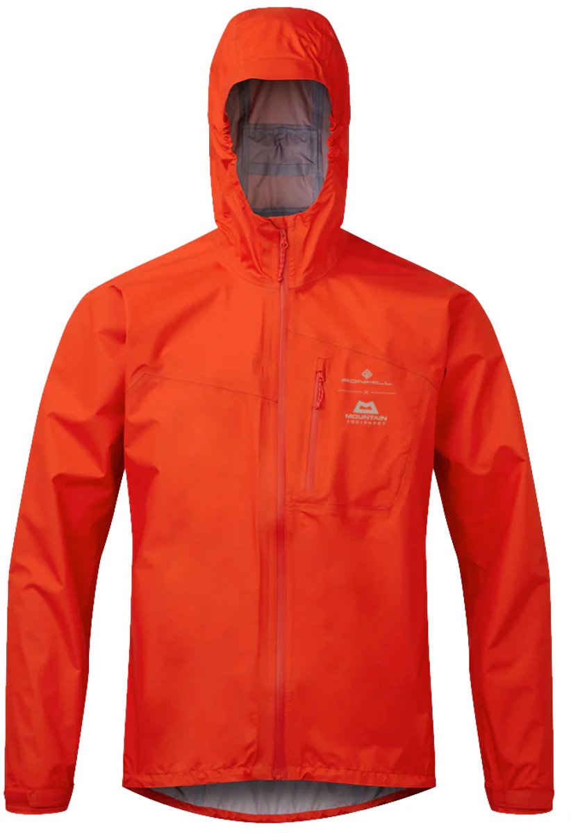 RonHill | Men's Tech Gore Mercurial Jacket | Hardloopjas | Flame/Latte | M
