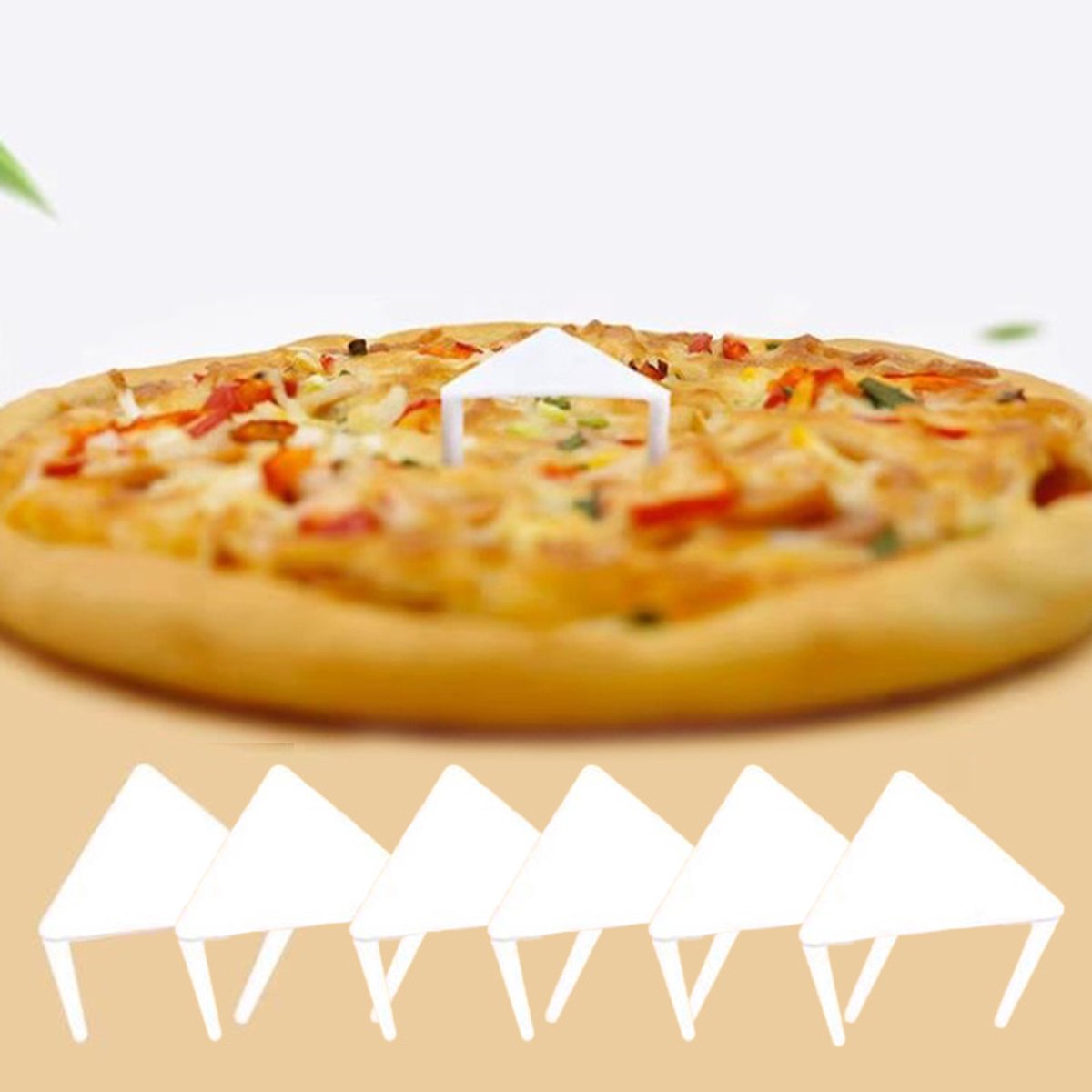 100 Pizza Tripod Pizza Stands - Wit
