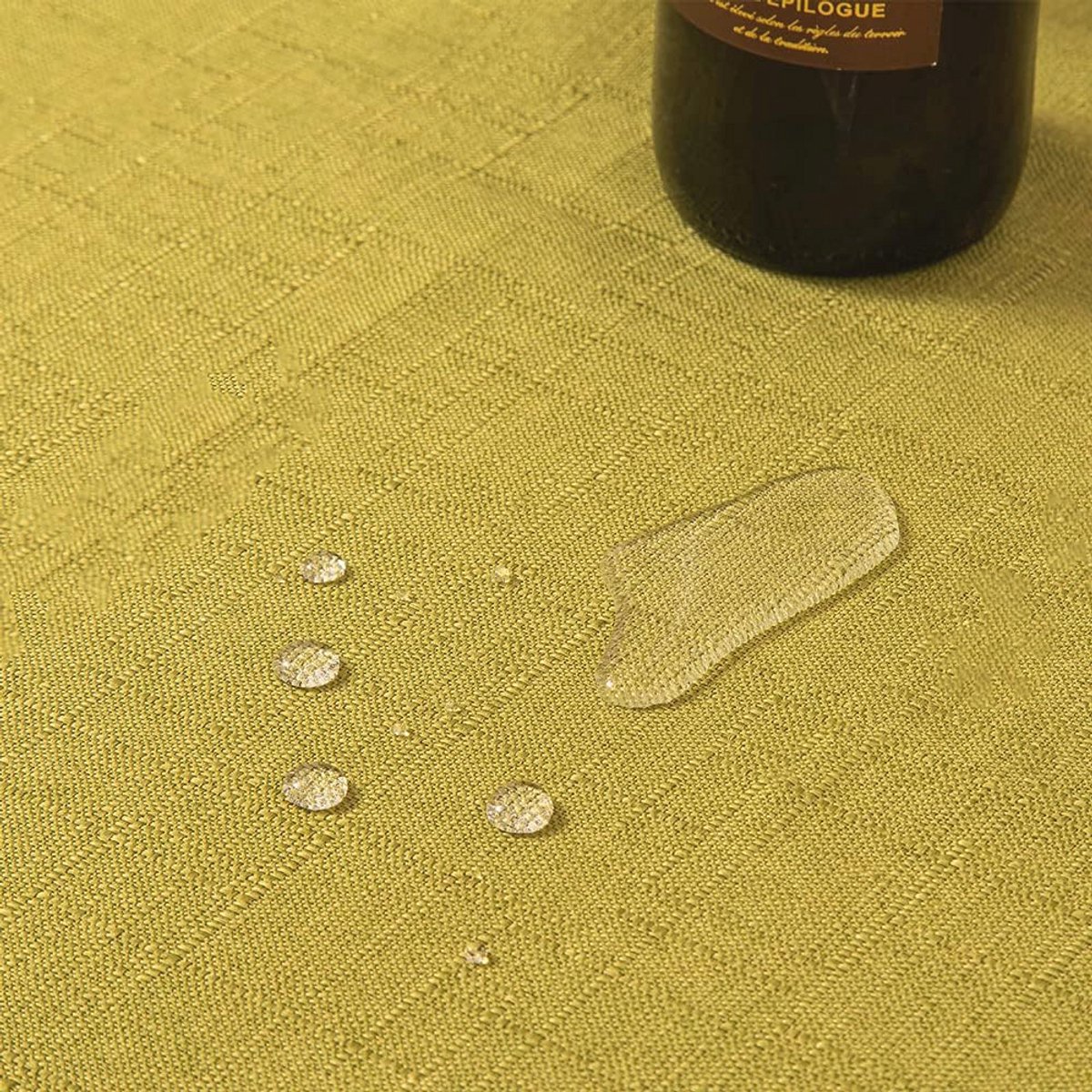Waterafstotend Tafelkleed van Polyester 140x140cm - Fel Groen voor Eettafel