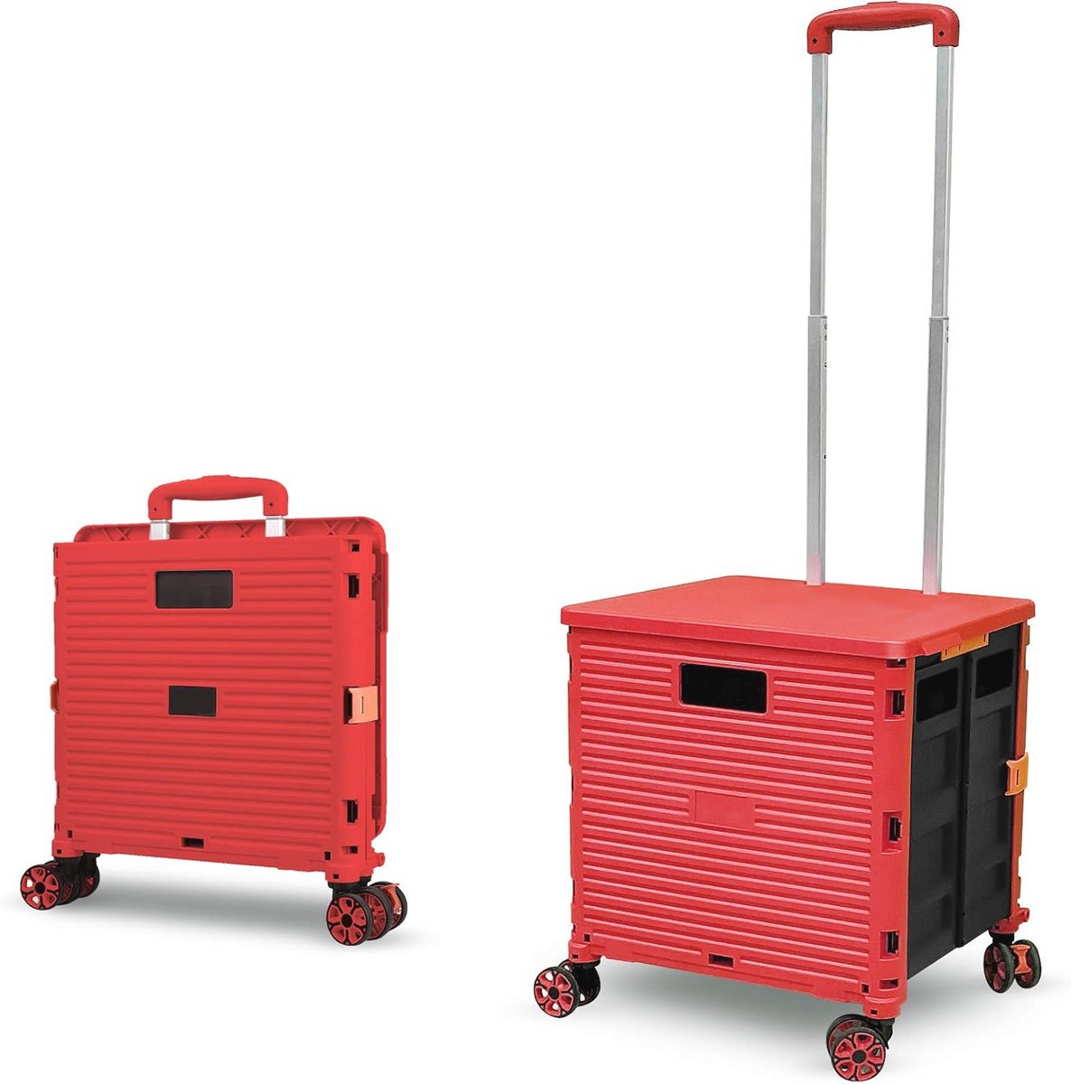 Opvouwbare boodschappentrolley met wielen - Draagbaar en multifunctioneel