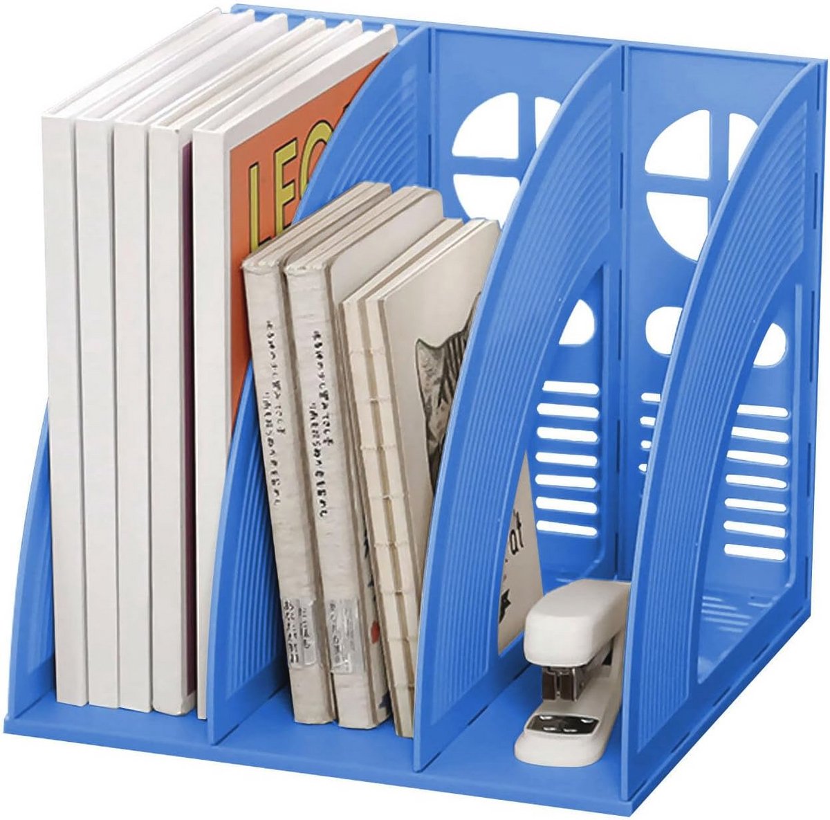 Magazinehouder met 3 Compartimenten - Document Organizer voor Kantoor en Thuis