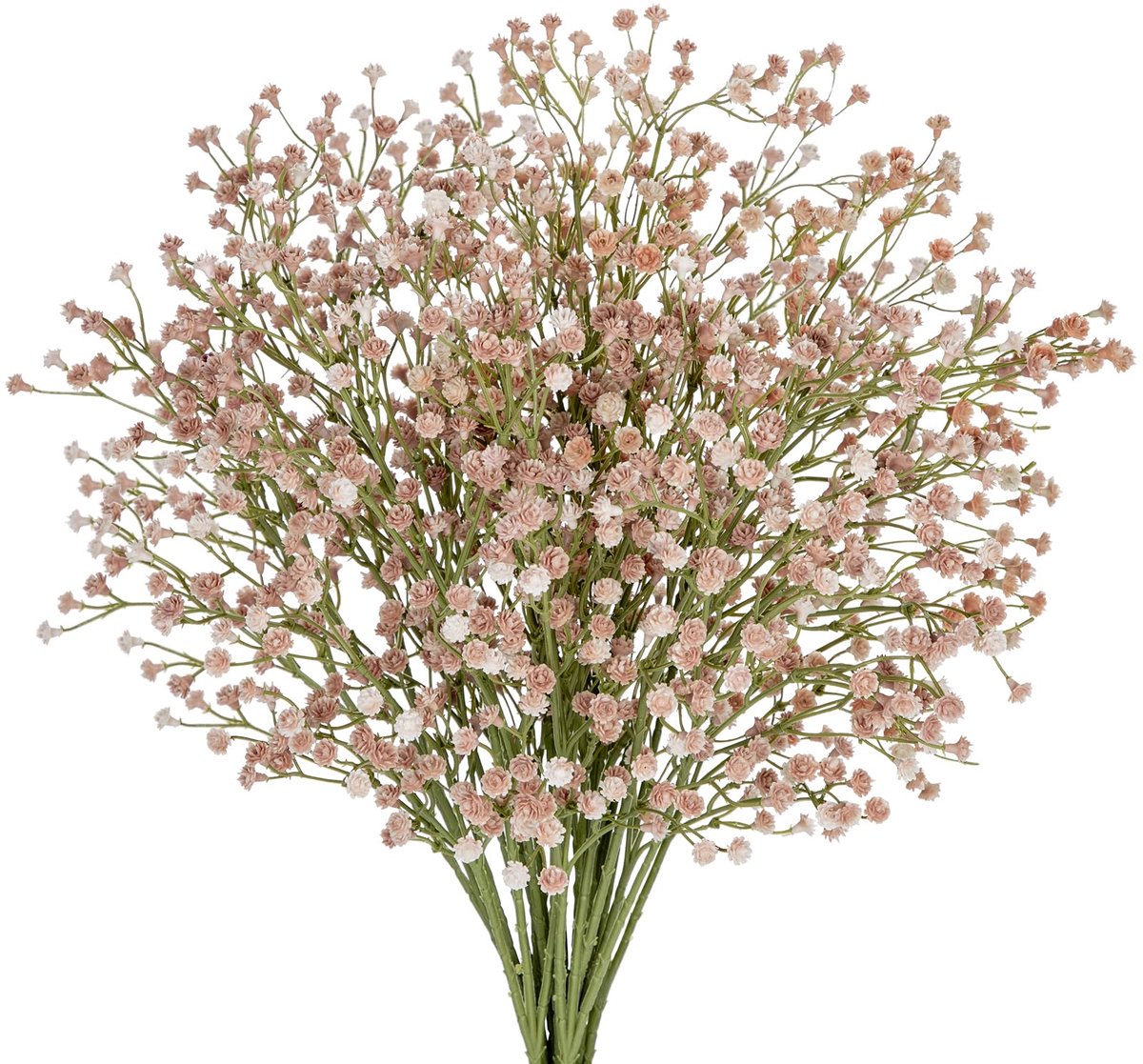 Unyqoos Set van 10 Realistisch Uitziende Kunstbloemen voor Decoratieve Arrangementen Beige