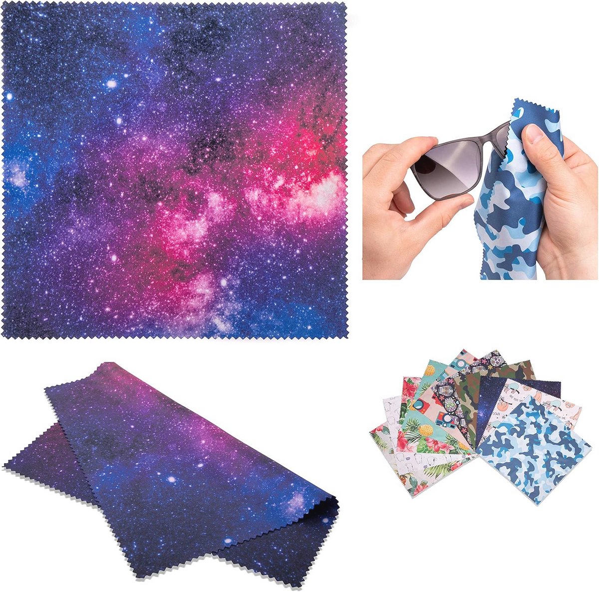Microvezel schoonmaakdoek 20x20 cm – pluisvrij, wasbaar en duurzaam voor camera, bril en display