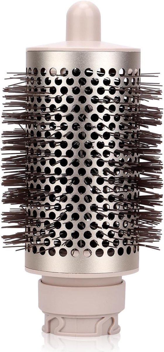 Luxe Ronde Volumeborstel Opzetstuk - Multistyler - Haarstyler föhn - Diffuser voor Krullen - Beige