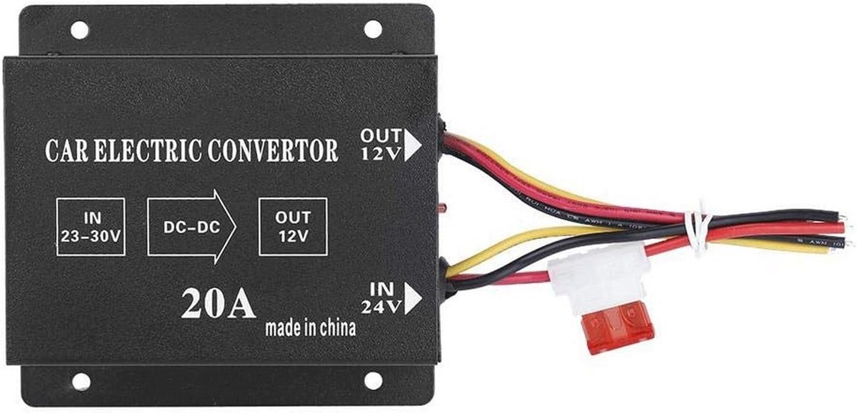 Auto spanningsreductor DC 24V naar 12V - Stroomomvormer voor voertuigen