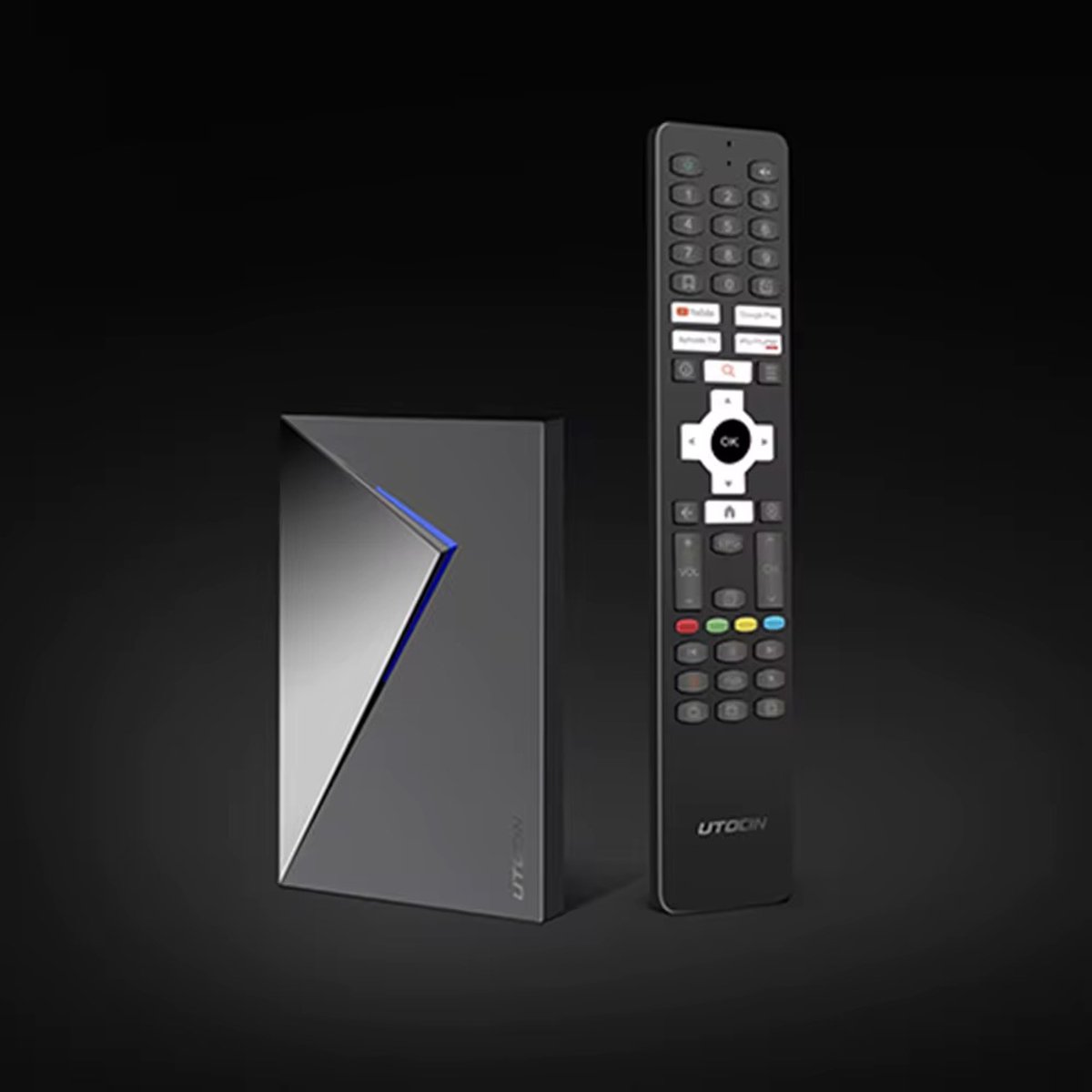 Stream One® Alpha Android TV Box 4K Ultra HD – 2GB RAM 16GB Opslag – Dual Band WiFi – Smart TV Mediaspeler met Afstandsbediening