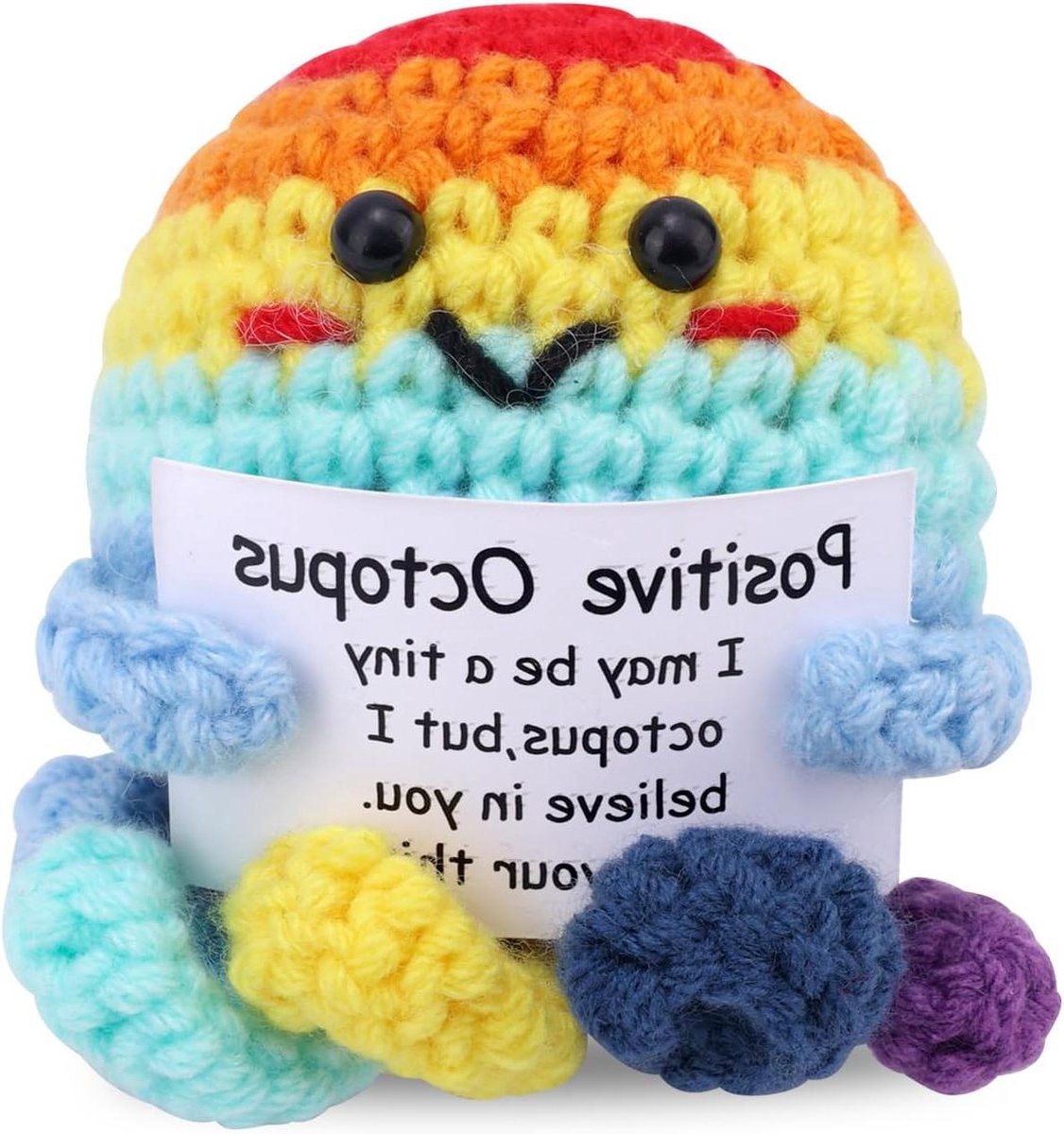 Allecta - Gehaakte Octopus Pop voor Emotionele Steun - Handgemaakt - Inspirerend Cadeau-Ideeën voor Verjaardag en Kerstmis - Vrouwen - Vriend - Meisje
