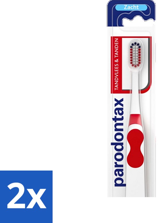 Parodontax - Tandenborstel - Dagelijkse Reiniging - Voor Gezond Tandvlees - 1 tandenborstel - Voordeelverpakking - 2 stuks