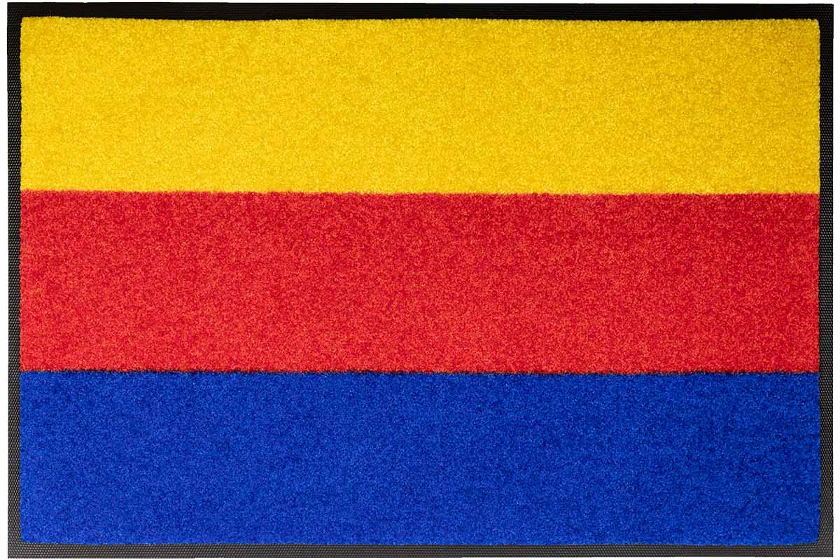 LogoMatz Deurmat Noord Holland 40cm x 60cm - Antislip - Geschikt voor wasmachine - Kleurecht - Geen schadelijke weekmakers - Gemaakt in Europa - Noord Hollandse vlag Rood