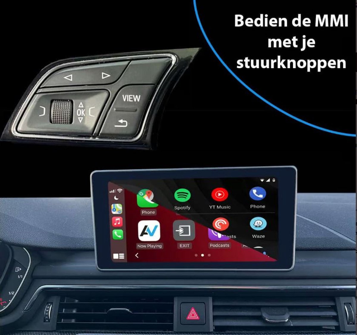 carplay en android adapter interface geschikt voor de Audi a5 s5 rs5 b8 b9 2015-2024