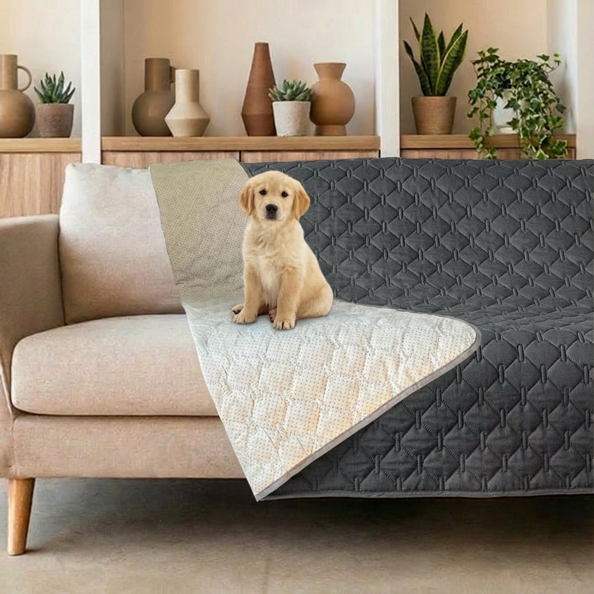 Bol.com Groene Berg Hondendeken Bank 210x210 cm - Waterdichte deken - Antislip hondendeken auto - Hondenkleed - Bankbeschermer h... aanbieding