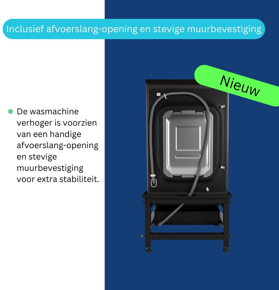 Wasophoogte Wasmachine verhoger met lade thumbnail 3