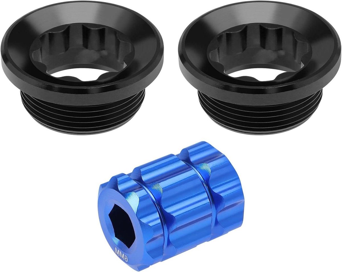 Allecta - Fiets Crank Aanpassen Caps voor Shimano Deore/XT/SLX/XTR105/UT/DA - 2 Stuks