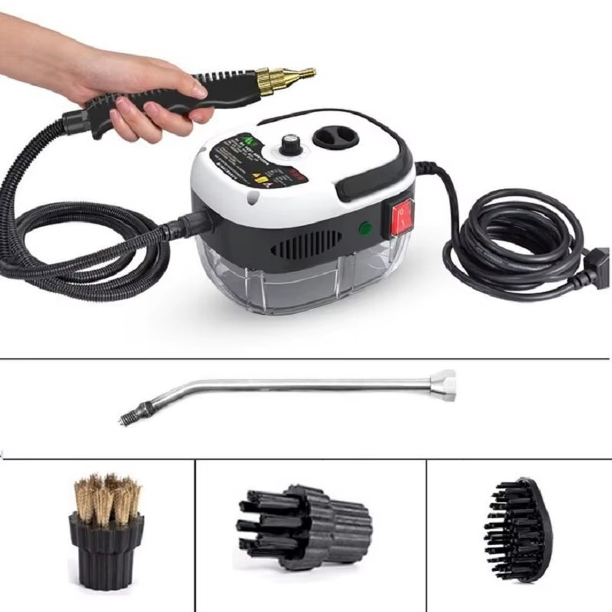 EAFC - Stoomreiniger 105 °C - Stomer voor o.a. Keuken & Badkamer & BBQ & Ramen - Handstoomreiniger Schoonmaak - Stoomapparaat Reiniger - Steam Cleaner Stoom - Reinigingsmachine - Draagbare Vlekkenreiniger