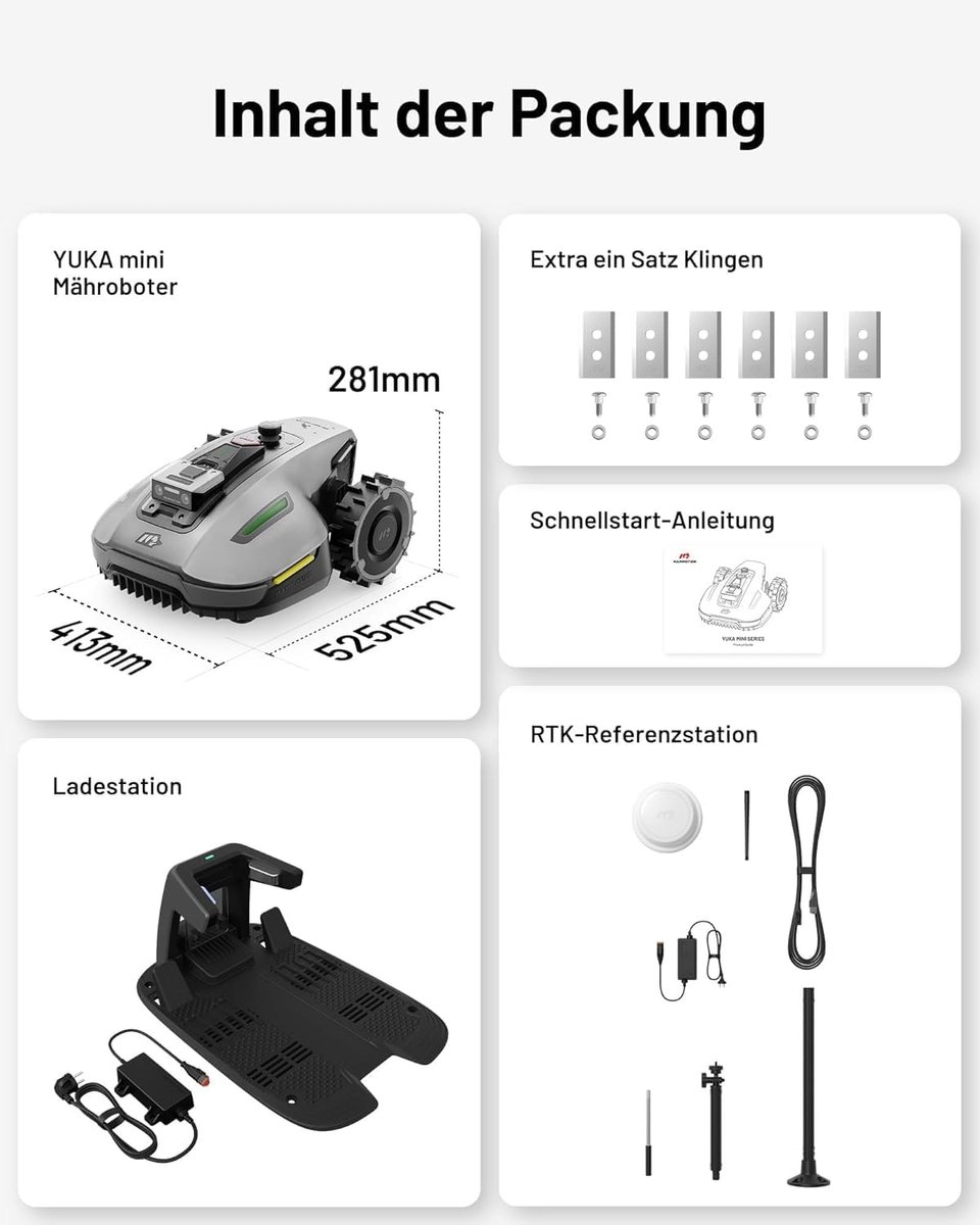 Draadloze Robotgrasmaaier NetRTK+Vision – App & 4G Module – Slimme AI Obstakeldetectie – 700 m² Bereik (Max. 1100 m²) – 50% Helling – Verstelbare Maaihoogte – 190 mm Maaibreedte