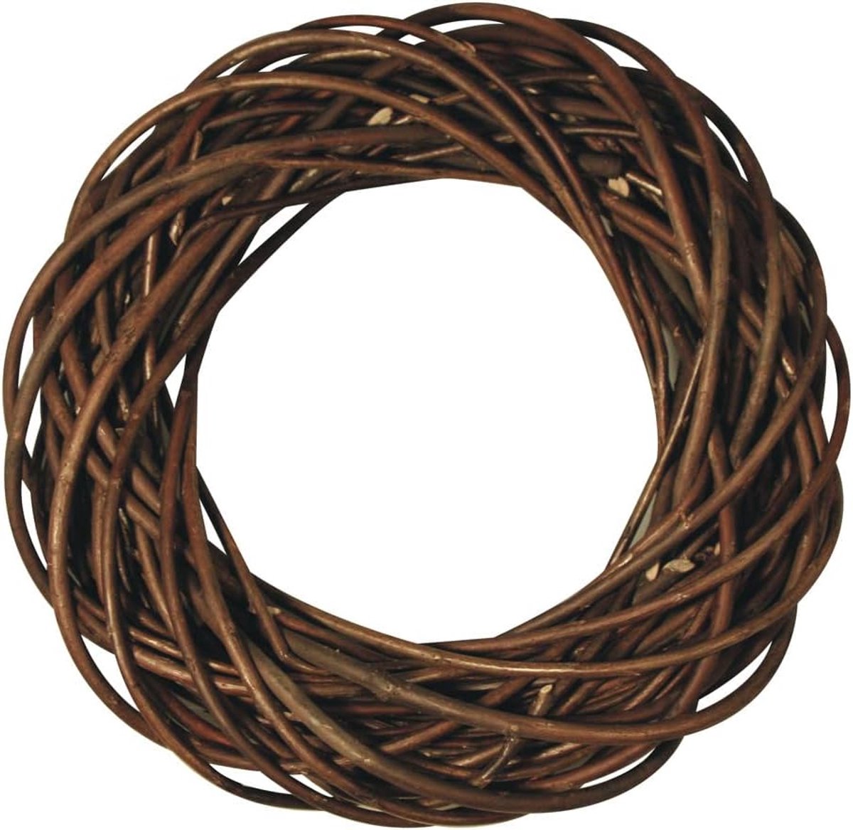 Famanu – Natuurlijke wilgenkrans, circa 25 cm diameter, decoratieve krans voor deur, tafel of seizoensdecoratie