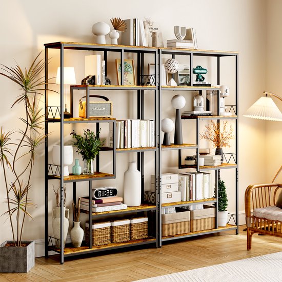 Bealife Boekenrek industrieel - Boekenkast met 5 planken