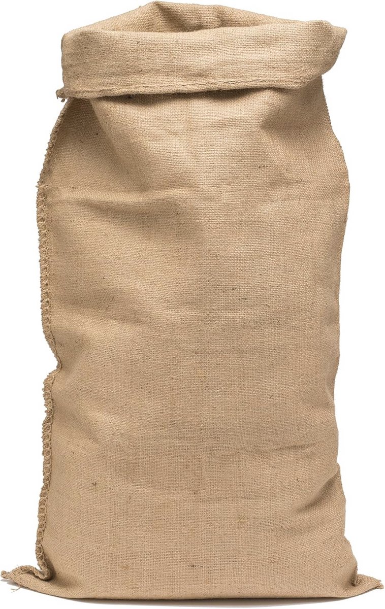Grote jute tas 55 x 100 cm - 100% natuurlijk en recyclebaar