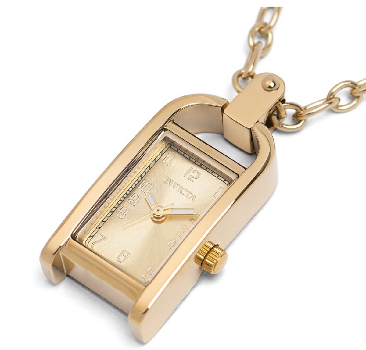 Invicta Mini - Necklace 49935 Dames Horloge - Waterdicht - Analoog - Quartz Uurwerk - Roestvrij Staal met gouden Wijzerplaat - mm