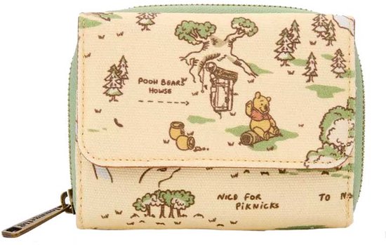 Disney Loungefly Wallet Winnie the Pooh Hundred Acre Wood Map Exclusive