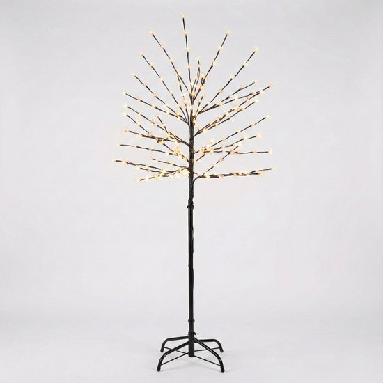 Sapin lumineux LED Livarno Home – 150 cm – 200 LED – Blanc Chaud – Minuterie – IP44 – Intérieur & Extérieur – Châssis Noir