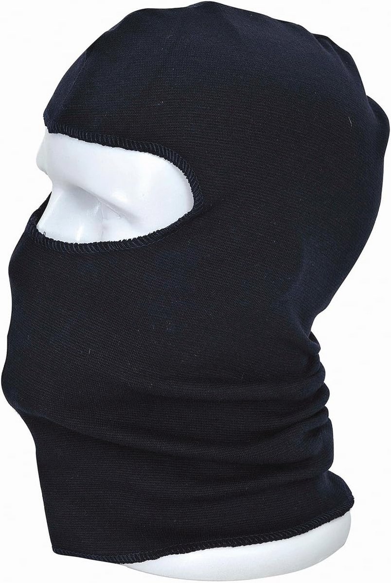 Flame Retardant Anti-static Head Mask - One Size - Black
