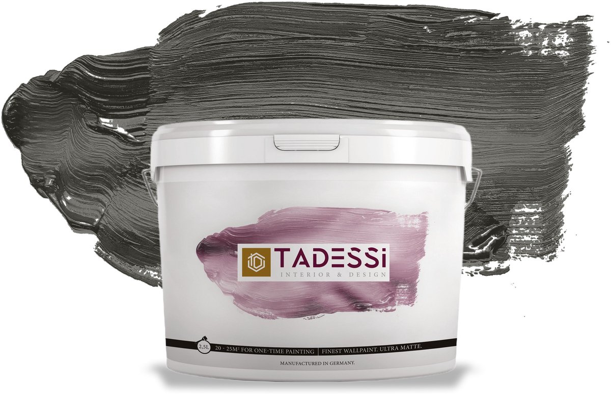 Tadessi Color Vista Muurverf - Dispersie - Neutraal lichtgrijs Mat - 2,5 L