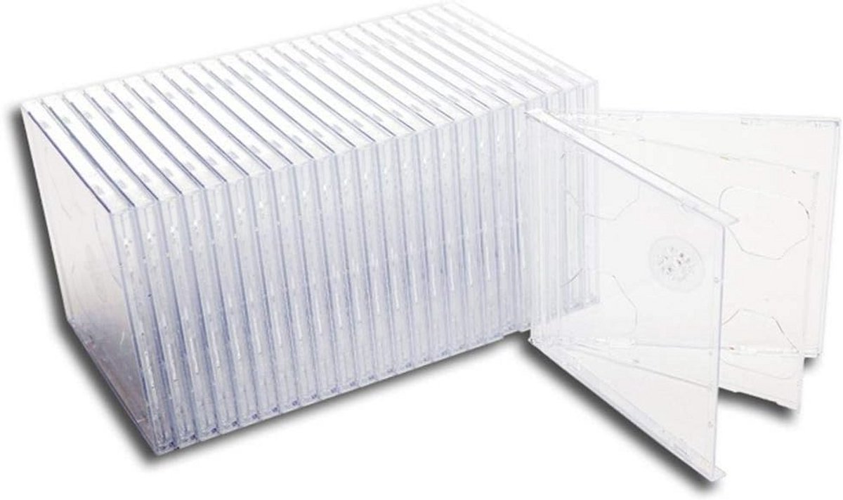 Lege Doos voor Twee CD's - Glashelder, Smal Ontwerp
