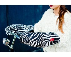 WOBS handwarmers voor op de fiets Bike Pogies - Limited Edition Zebra 2021 model