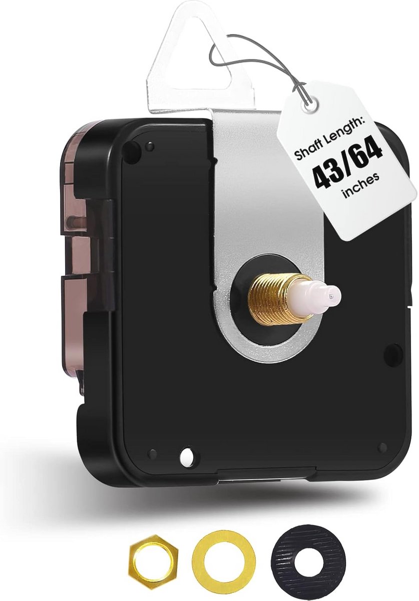 Stilte Quartz Wandklok Mechanisme voor DIY Klokken - Vervangingsmotor met Staaflengte van 1,6 tot 150,9 cm