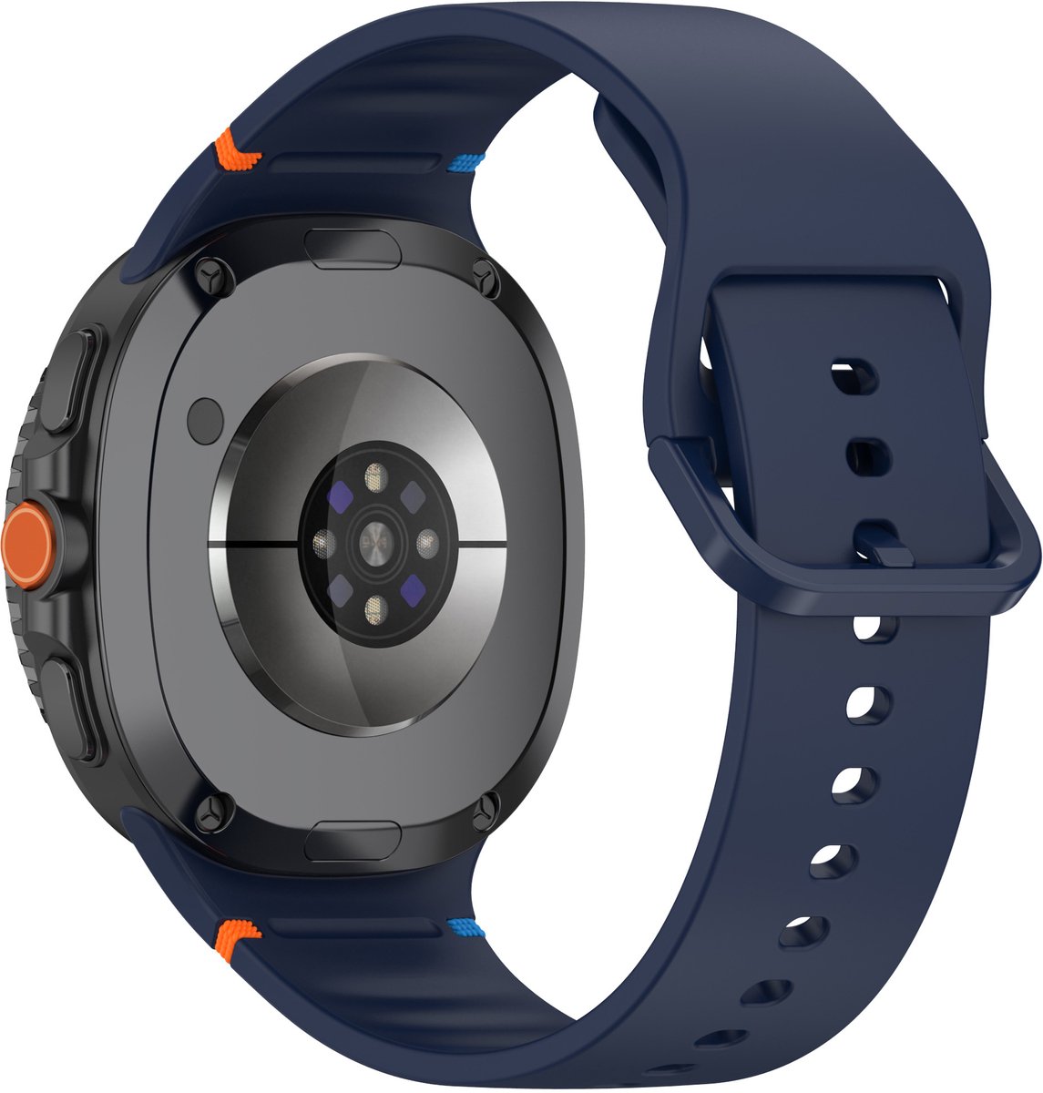 YONO Bandje geschikt voor Samsung Galaxy Watch 8 - 40/44mm - Classic - Siliconen - Donkerblauw - M/L