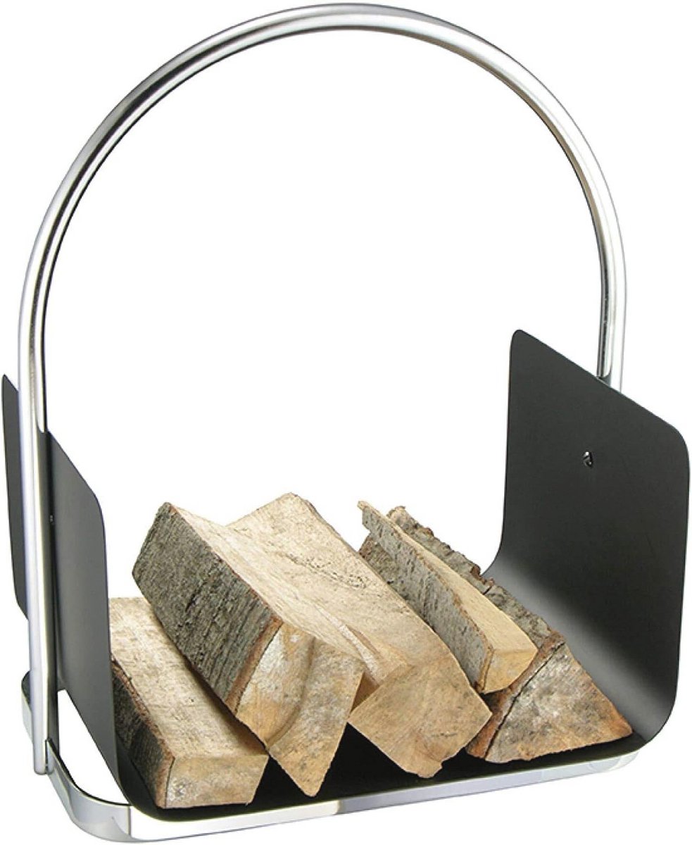 Draagmand voor brandhout met extra brede handgreep - 48 x 41 x 30 cm