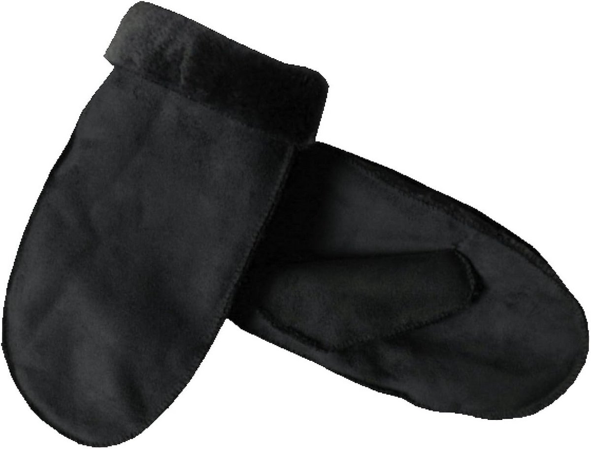 Warm Fist Gloves van Microfiber Velour met Fluffy Bontvoering - Verkrijgbaar in 3 Kleuren en Maten S - L
