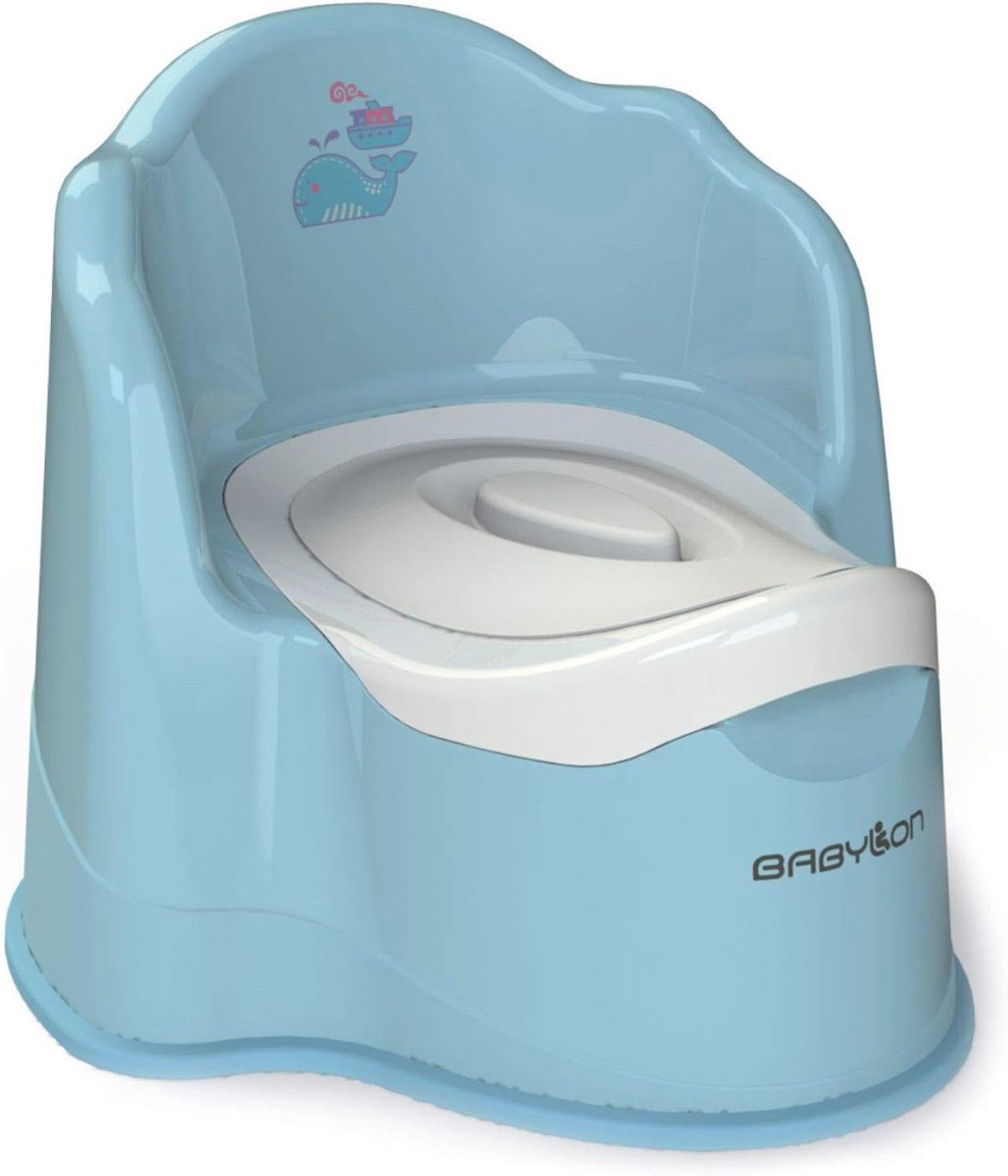 Kinderpotje met Deksel - Uitneembare Kom voor Kinderen - Groot Kindertoilet voor Jongens en Meisjes vanaf 1 Jaar - Veilig en Comfortabel - Babyaccessoires - Blauw