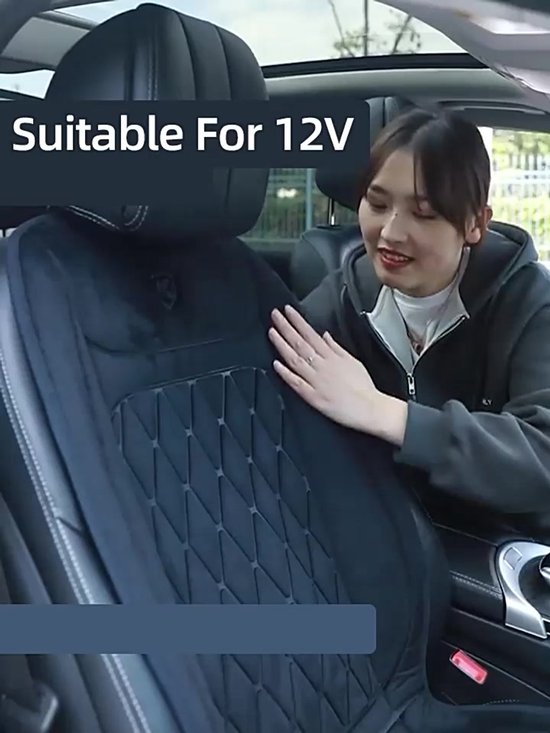 Double Autostoel Verwarming - 2 Stuks - Voorin Auto - Warmtekussen Stoelverwarmer - Stoelverwarming Auto Heater - Stoelbekleding - 3 Temperatuurstanden & Snel Opwarmen - Geschikt voor Personenauto, Bestelbus & Camper - Zwarte Universele Model