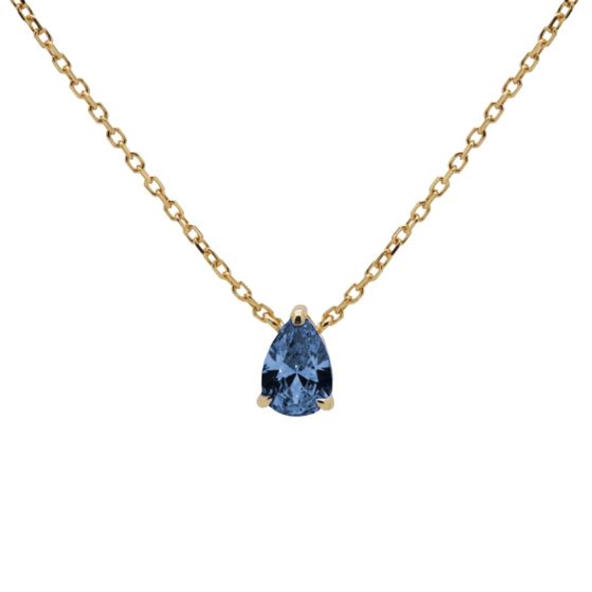 Karma Collier Druppel Jeans Blauw Goud