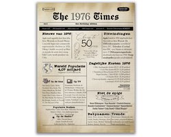 50 jaar - Verjaardagsbord 50 jaar A3 formaat - Verjaardagsbord - Verjaardagscadeau - 50 jaar cadeau cadeau 50e verjaardag geboortejaar 1976 - cadeau 50 jaar verjaardag man - 50 jaar verjaardag vrouw - kado 50 jaar - verjaardagsposter - Sarah-Abraham