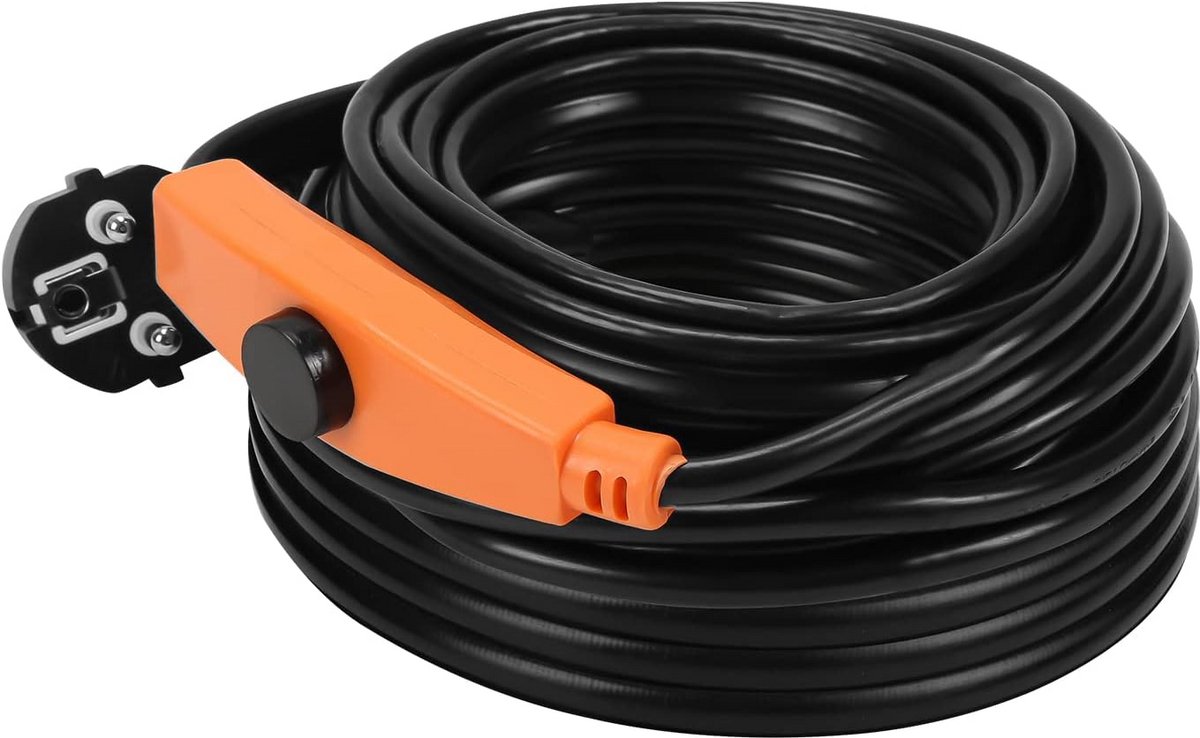 Antivries Verwarmingkabel met Thermostaat voor Waterleidingen