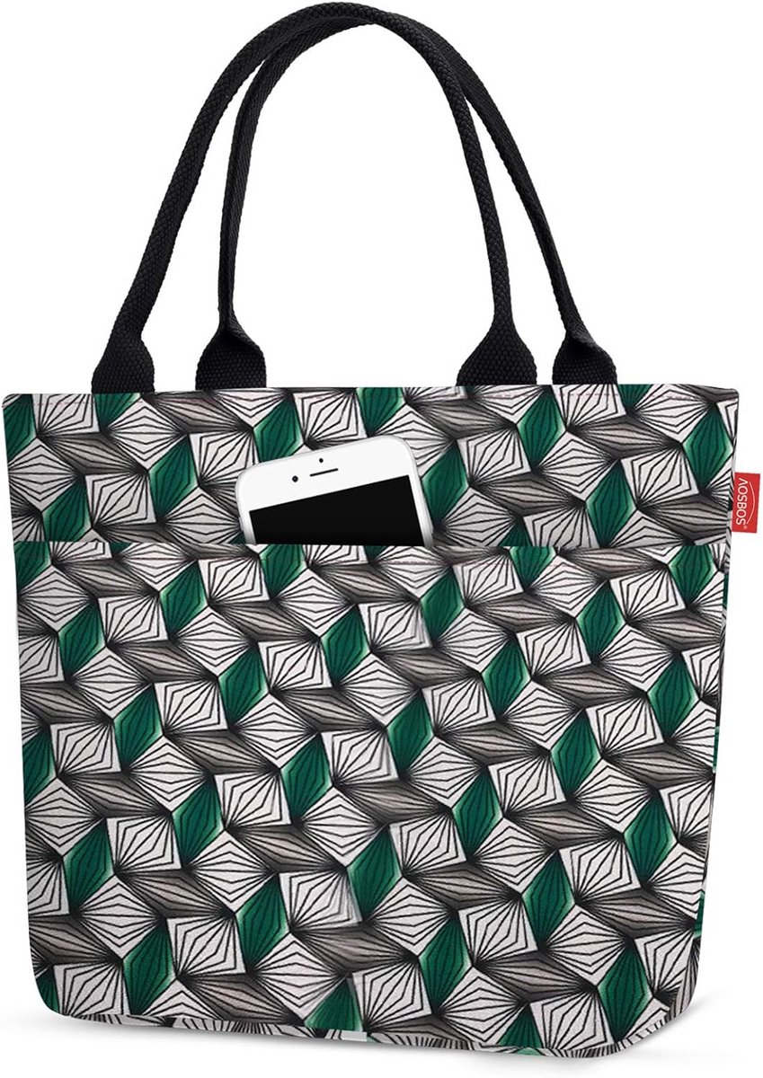 Isolatietas - Lunchtas Thermoshopper - Eten Koel Houden - Waterafstotend Polyester - 10 Liter - Blauw